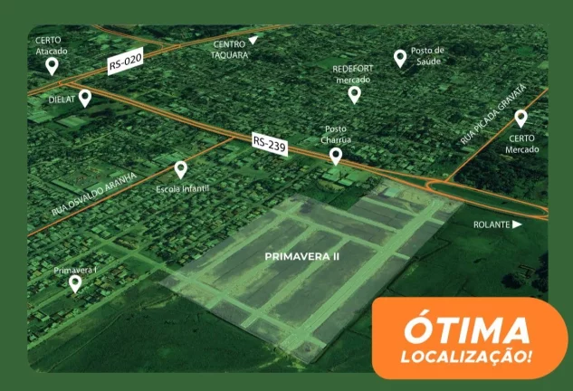 Imagem Terreno Escriturados e em excelente localização de Taquara