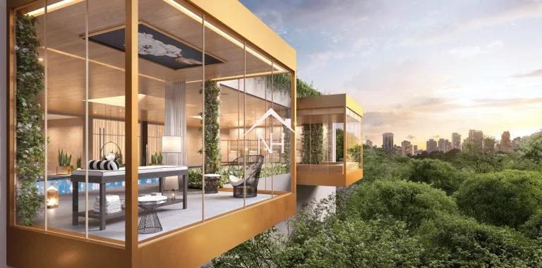 Imagem Apartamento alto padrão com 307m,hall privativo,4 suítes,4 vagas,Living com pé direito duplo integrado a dois Terraços,Pista de cooper,Pool bar,sauna