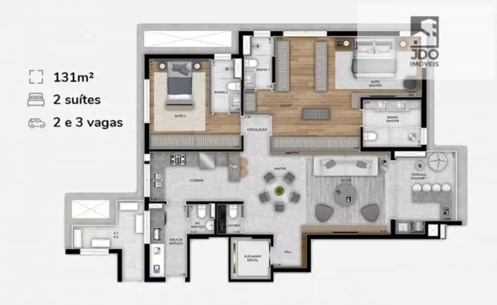 Imagem Apartamento a Venda no bairro Bigorrilho - Curitiba, PR