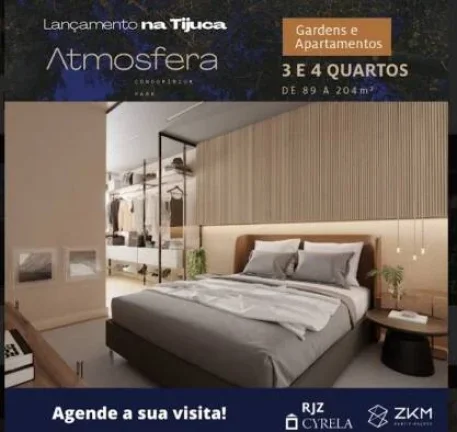 Imagem ATMOSFERA CONDOMÍNIO PARK A PARTIR DE 89M2, ÁREA NOBRE DA TIJUCA