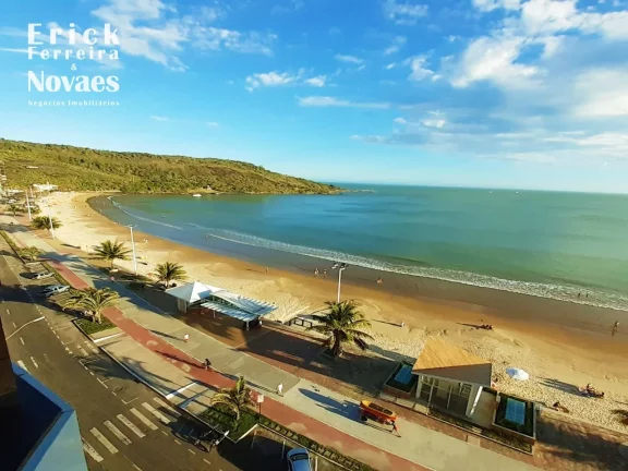 Imagem Apartamento de Frente para o Mar de Alto Padrão Para Alugar Temporada Edifício Maison Classic Avenida Beira Mar Praia do Morro Guarapari