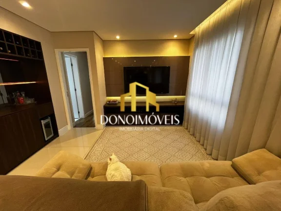 Imagem Apto venda 3 dorm, vista piscina, andar alto, 123m Cond Domo Life SBC SP