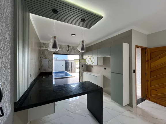 Imagem Belíssima casa térrea à venda Piscina com cascata e led Churrasqueira