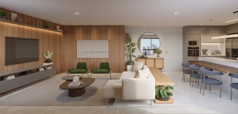 Imagem Apartamentos de 2 dormitórios e 1 suíte com 87 a 104m² privativos com lazer no térro e no roofto...