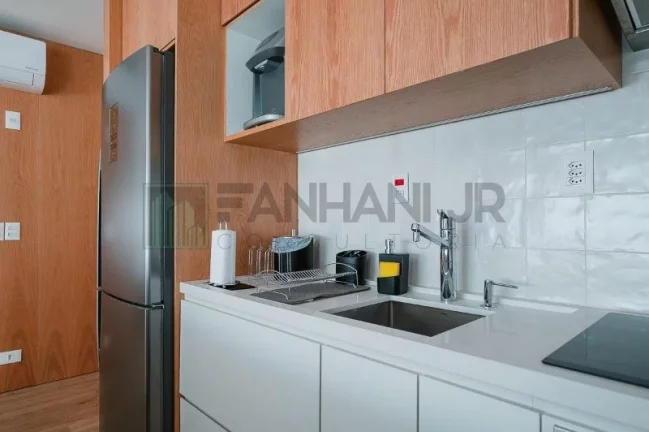 Imagem Apartamento para locação de alto padrão no Jardim América: 1 quarto, 1 suíte, 2 salas, 2 banheiros, 2 vagas, 70m².