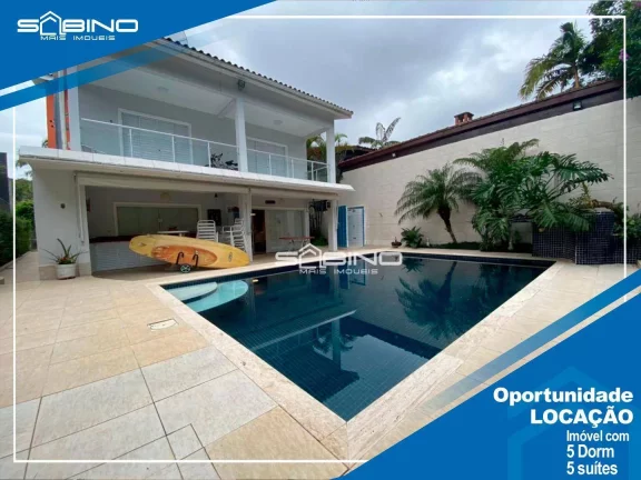 Imagem Casa para locação Temporada, com 5 suítes 575m² na Riviera de São Lourenço - Bertioga SP
