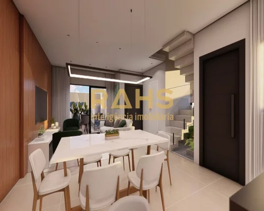 Imagem Sobrado de Esquina Alto padrão em Construção a venda com 151,93 m² de área construída, 2 suít...