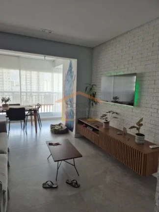 Imagem Apartamento com 95m² de área útil, com 2 dormitórios, sendo 1 suíte, banheiro social, sala inte...