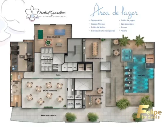 Imagem Um empreendimento localizado a uma quadra do mar, com apartamentos de 2 e 3 quartos na Praia de Peracanga