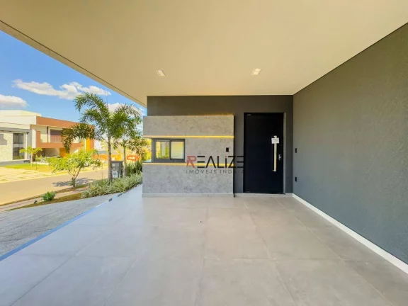 Imagem Casa moderna com 3 suítes e escritório à venda, 194 m² por R$ 1.790.000 - Condomínio London Park - Indaiatuba/SP
