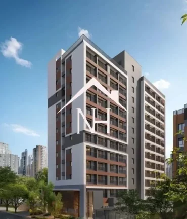 Imagem Studio no Brooklin de 22m com dormitório e terraço técnico, Espaço delivery, Coworking Salão de festas, Salão de jogos, Fitness, Lavanderia