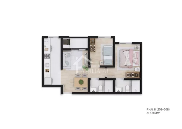 Imagem Apartamento Home Clube no Itaum