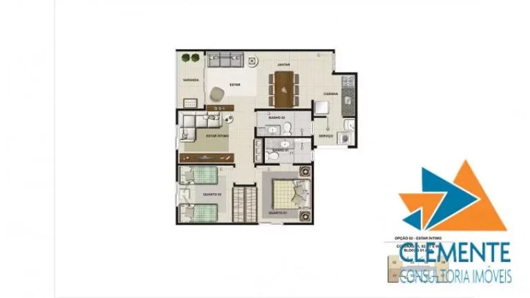 Imagem APTO. 03 QUARTOS SENDO 01 SUITE-Way Planalto Residence