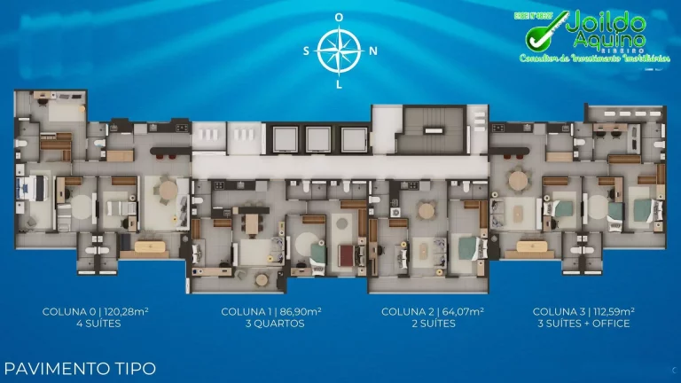 Imagem Seu lar no **coração da Aldeota**. apartamento 2, 3 e 4 quartos