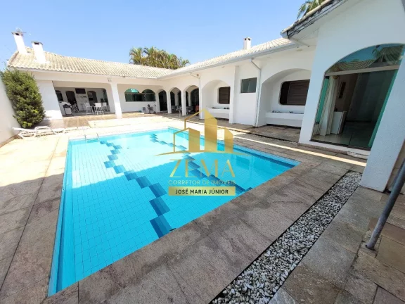 Imagem casa térrea, 1400 m2 terreno, construção 500 m2, 04 St, Piscina, Quadra
