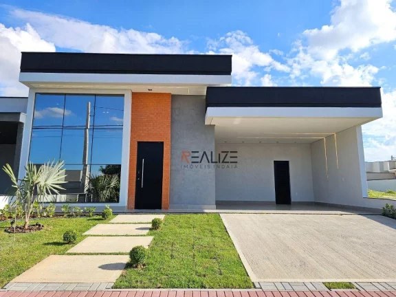 Imagem Casa moderna com 3 suítes à venda, 191 m² por R$ 1.590.000 - Condomínio Fechado - Indaiatuba/SP