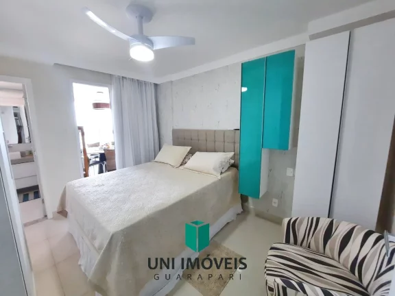 Imagem Apartamento de 130M² com 4 suítes, 2 vagas de garagem, prédio com área de lazer, Praia do morro, Guarapari-ES.