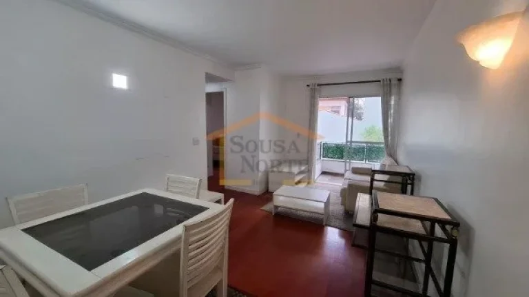 Imagem Apartamento com 64m², 2 dormitórios, sendo 1 com armários, banheiro reformado, sala para 2 ambien...