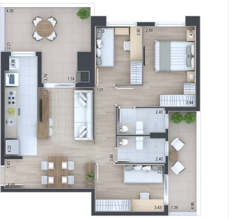 Imagem Terrasse Magique - Breve Lançamento - Apartamento à venda no bairro Portão - Curitiba/PR