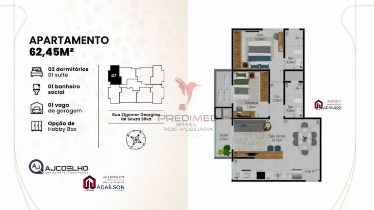 Imagem RESIDENCIAL AREIAS NA PLANTA localizado em São José -SC