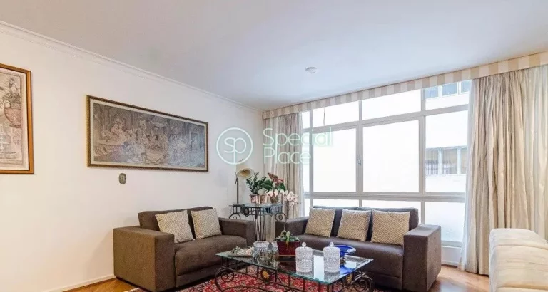 Imagem Amplo apartamento com 205m² no Jardim Paulista. Living muito claro e espaçoso, 03 dormitórios, se...