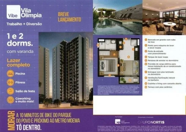 Imagem Apartamento com 1 quarto 26m2, à venda em São Paulo, Vila Olímpia
