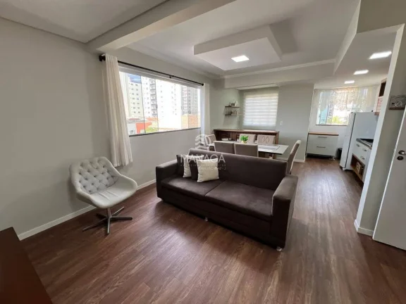 Imagem Apartamento vista mar, mobiliado, 3 quartos sendo 1 suíte, garagem coberta
