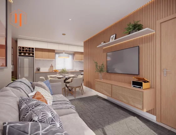 Imagem Cobertura Duplex para Venda em São José dos Pinhais, Cidade Jardim, 3 dormitórios, 1 suíte, 2 banheiros, 3 vagas