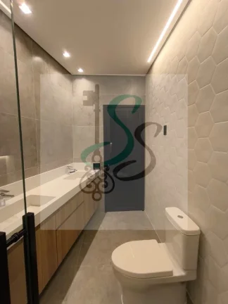 Imagem Venda de sobrado na Chácaras das Nações, Valinhos. Sobrado moderno com quadra de areia com 294,02 m² de construção, em um terreno de 480,88 m², muito