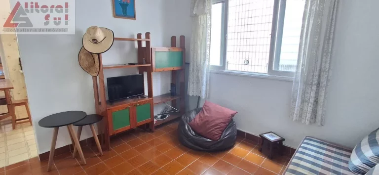 Imagem Apartamento à venda em Praia Grande-SP, bairro Tupi: 1 quarto, 1 sala, 1 banheiro, 1 vaga, 55m² de área!