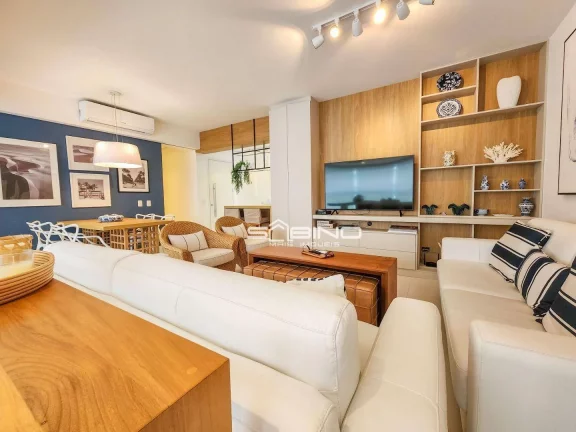 Imagem Apartamento Pé na Areia para Locação, com 3 Dormitórios 1 Suíte 123m² - Riviera de São Lourenço - Bertioga SP