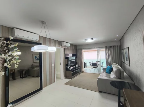 Imagem Apartamento pé na areia à venda em Riviera de São Lourenço - Módulo 8: 3 dormitórios, 2 suítes, 2 vagas, 128m². Varanda gourmet e vista para o mar!