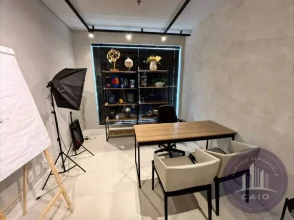 Imagem Sala Mobiliada para alugar, 60m² por R$ 7.500,00/mês - Alphaville/SP