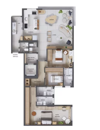 Imagem APARTAMENTO RESIDENCIAL em São Paulo - SP, Jardim Guedala