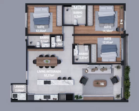 Imagem Apartamento à venda no bairro Moinhos de Vento - Porto Alegre/RS