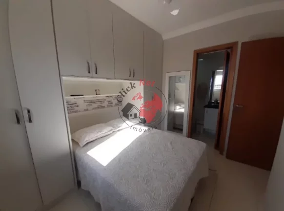 Imagem Apartamento á 500m2 da Praia ,Mobiliado ,2 dorm, 1 suíte,varanda grill, 1 vagas, 61 m2 ,bairro Guilhermina,Praia grande