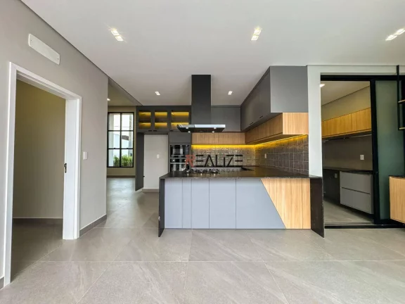 Imagem Modernidade e sofisticação casa térrea com escritório à venda, 211 m² por R$ 1.790.000 - Condomínio Fechado - Indaiatuba/SP