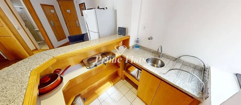 Imagem Flat disponível para venda no Hotel Hampton Park, com 31m², 1 dormitório e 1 vaga