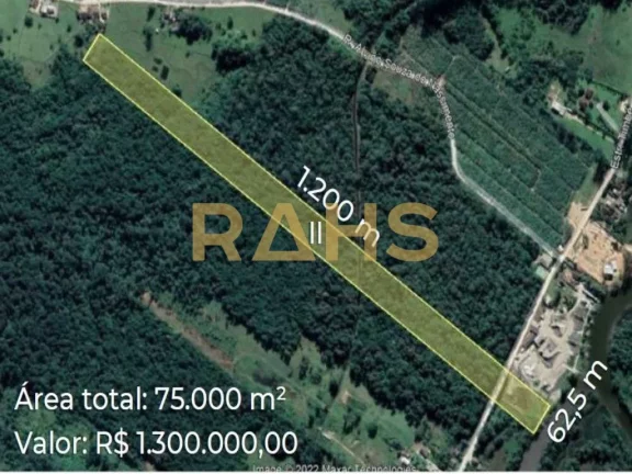 Área localizada na Estrada Timbé, no Cubatão, Zona Norte de Joinville, a 1,5 km do Aeroporto Laur...