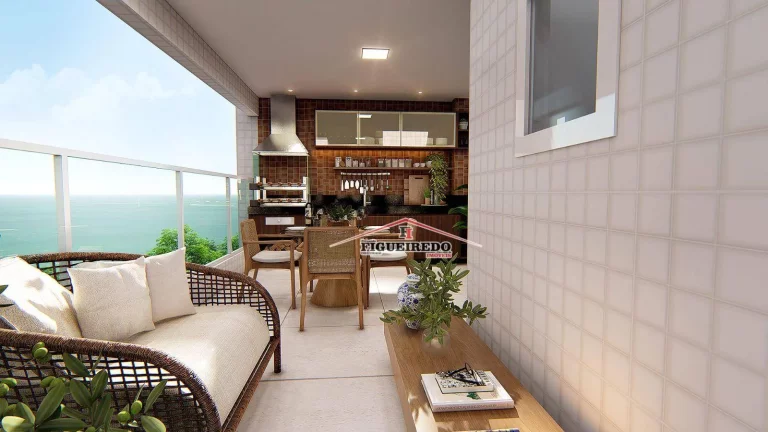 Imagem Apartamento à venda, 148 m² por R$ 1.563.870,00 - Canto do Forte - Praia Grande/SP