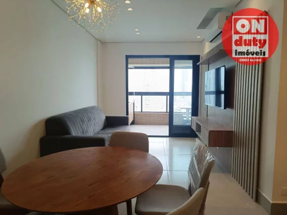 Imagem Apartamento mobiliado com 2 dormitórios à venda, 75 m² por R$ 1.250.000 - José Menino - Santos/SP