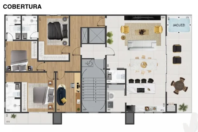 Imagem COBERTURA EXCLUSIVA COM 3 SUÍTES - PARCELAMENTO DIRETO COM A CONSTRUTORA EM PENHA -
