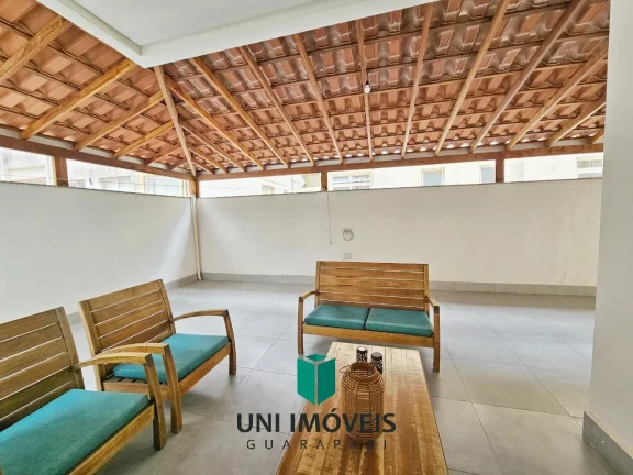 Imagem Vendo apto 2 suítes, tendo 80m² de área lateral, prédio novo com elevador, na Praia do Morro !