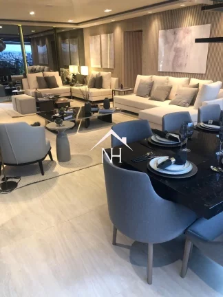 Imagem apartamento de 156m c/ 3 suítes (1 master), terraço gourmet,2 vagas, depósito, Fitness, piscinas, Solarium, Brinquedoteca, Salão de Festas, Playground
