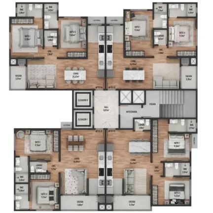 Imagem Apartamento na planta, bairro São Francisco em Camboriú.
