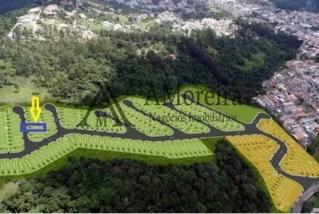 Imagem Terreno à venda em Cajamar-SP, bairro Paraíso (Polvilho) com 140,00 m² de área - R$ 76.000,00 mais parcelas fixas de R$ 1.600,00