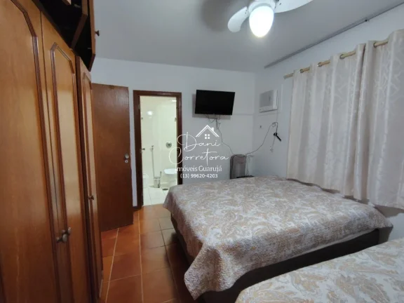 Imagem Apartamento com 3 suítes frente mar nas Astúrias, Guarujá-SP - 192m², 2 salas, 5 banheiros, 2 vagas com salão gourmet