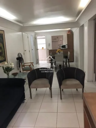 Imagem Aluguel de Imóvel em Guarujá-SP: Apartamento 2 Quartos, Pitangueiras, 70m², 2 Salas, 2 Banheiros, 1 Vaga!
