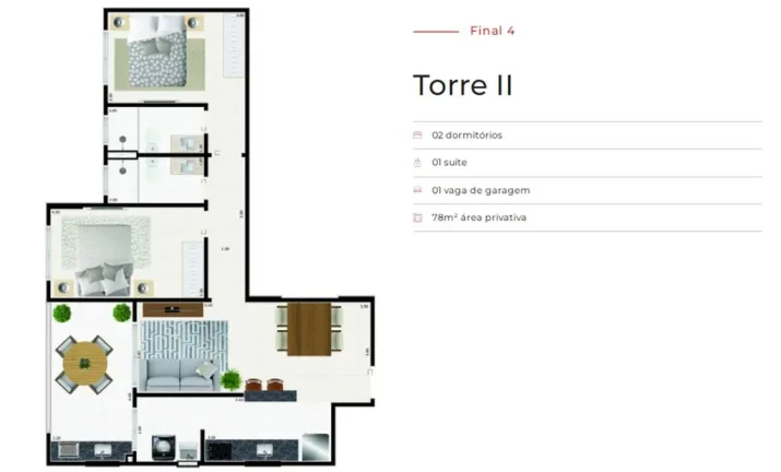 Imagem APARTAMENTO COM 77.35 m² - CENTRO - MONGAGUA SP