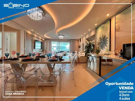 Imagem Apartamento Frontal à Venda em Riviera, no Edifício Casa Blanca, com 4 Suítes 4 vagas 254m²